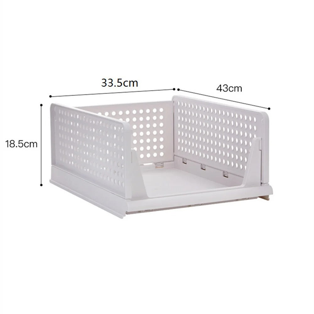 Stackable Plastic Drawer Organizer – Clear Closet Storage Bin