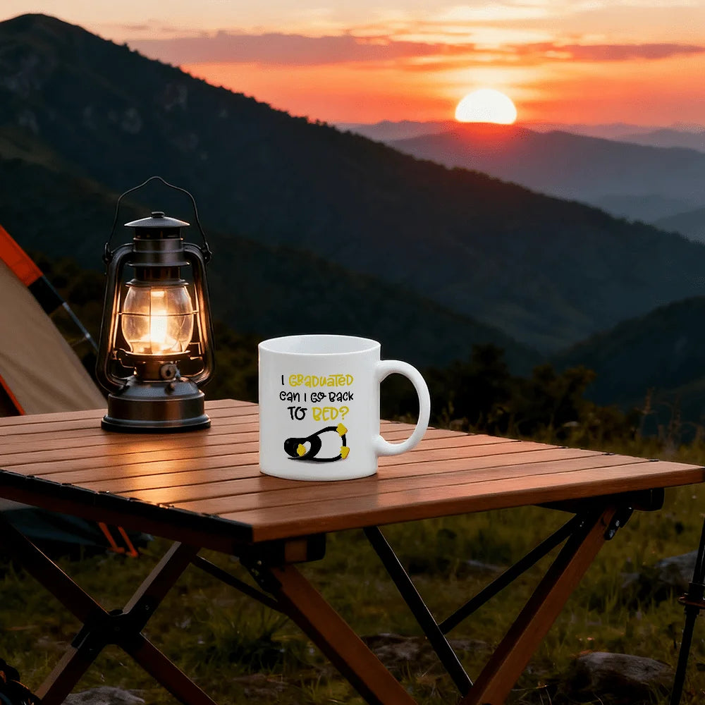 I Graduated Can I Go Back To Bed Funny Graduation Coffee Mug