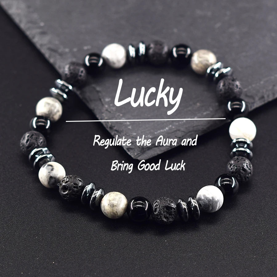 Natural Shoushan Stone Beads Bracelet – Confidence & Healing Gift