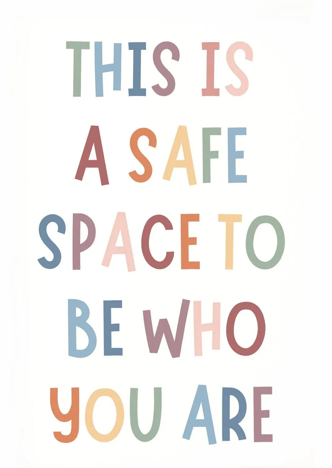 Inspirational Letter Poster - Canvas Wall Art for Classroom & Home
