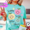 Comfort Colors Teacher Shirt: Happy To See Your Face, Back to School Gift