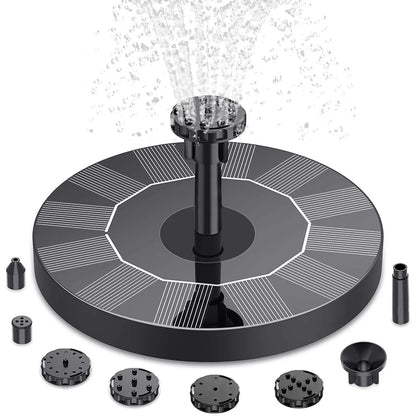 Solar-powered water fountain for Garden Birdbath & Outdoor Pond
