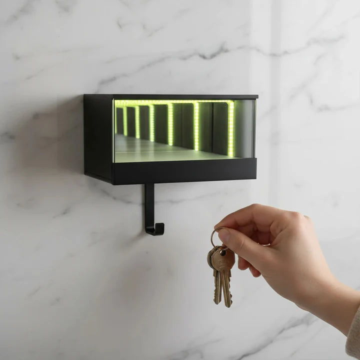 3D Printed Car Key Holder with LED Infinity Mirror