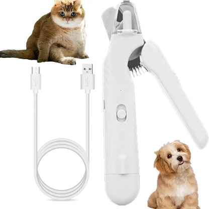 Electric Nail Grinder for Pets with LED Light & Low Noise