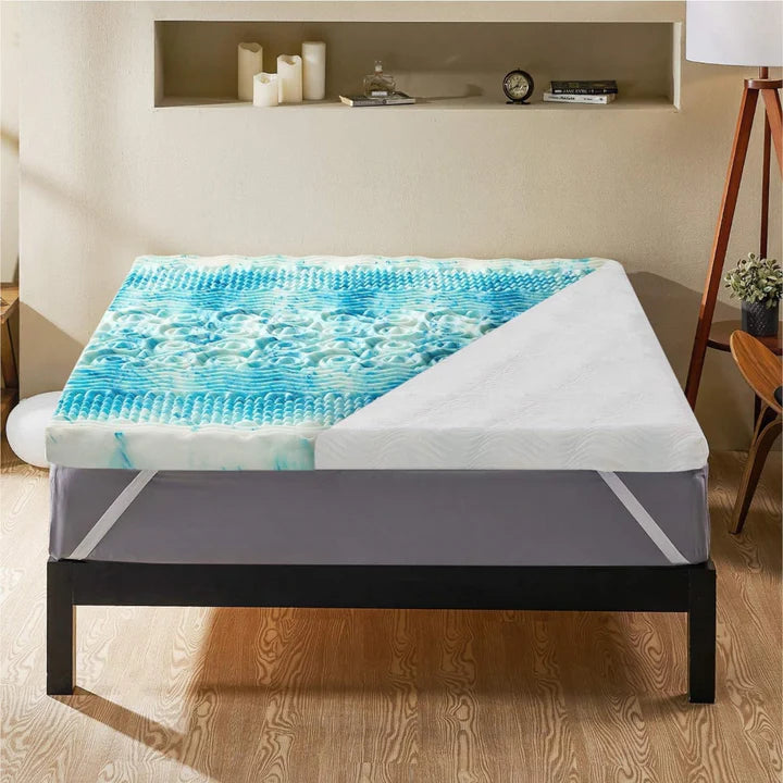 Cooling Egg Crate Foam Mattress Topper
