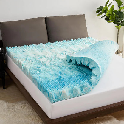 Cooling Egg Crate Foam Mattress Topper