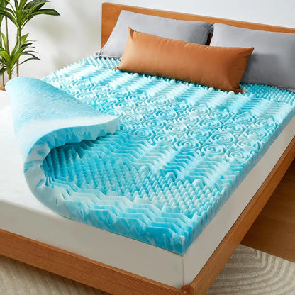 Cooling Egg Crate Foam Mattress Topper
