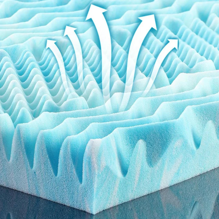 Cooling Egg Crate Foam Mattress Topper