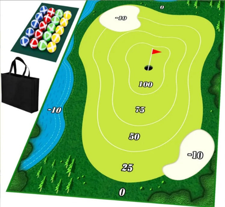 Portable Golf Chipping Game Set for Indoor Outdoor Family Fun