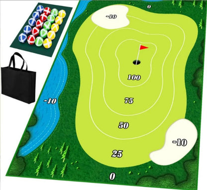 Portable Golf Chipping Game Set for Indoor Outdoor Family Fun