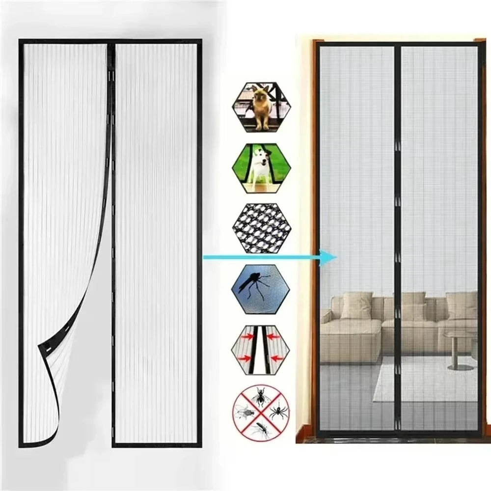 Magnetic Door Mosquito Net Curtain – Insect Screen Mesh