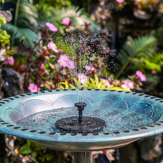 Solar-powered water fountain for Garden Birdbath & Outdoor Pond