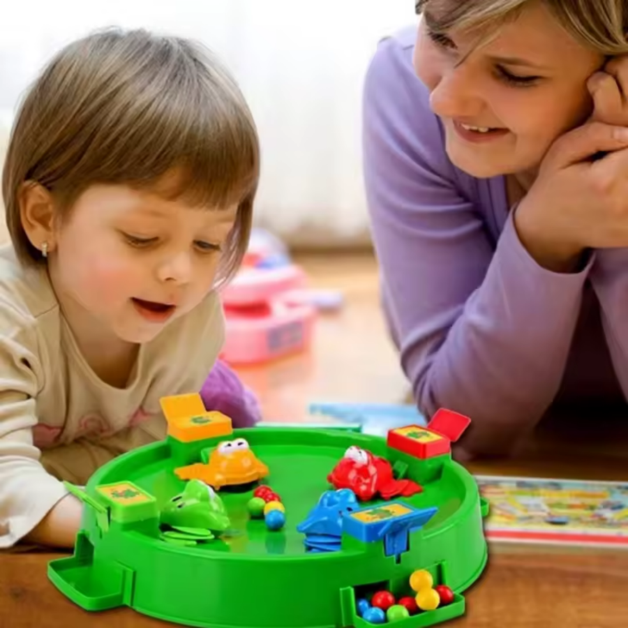 Frog Racing Marble Game Kids Interactive Family Board Toy