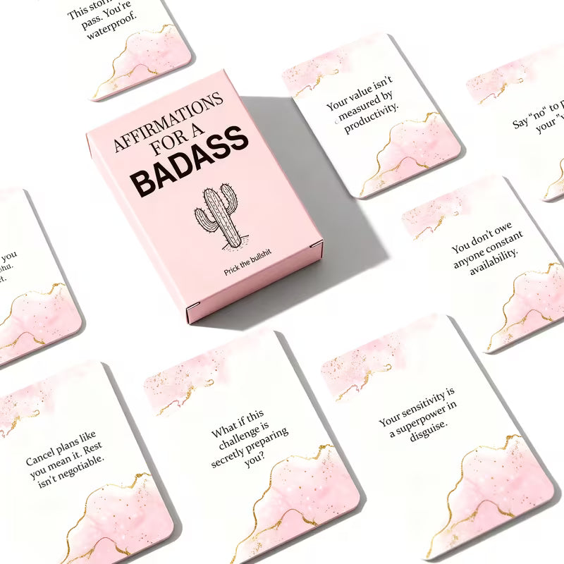 Confident Women Motivation Cards | Funny Inspirational Quote Set