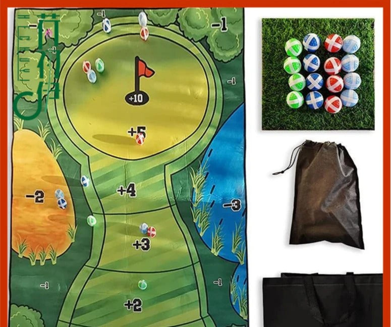 Portable Golf Chipping Game Set for Indoor Outdoor Family Fun