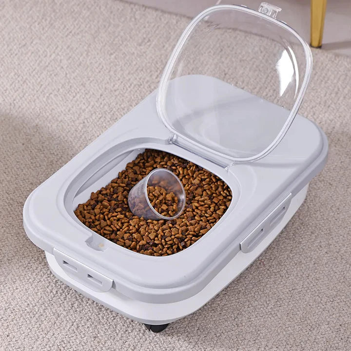 Large Foldable Food Storage Container with Wheels & Lid