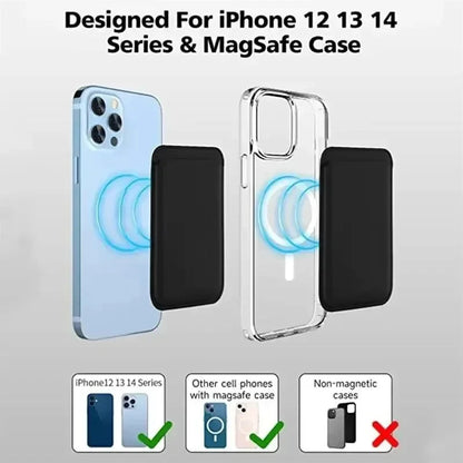 Magnetic Leather Card Holder Wallet for iPhone
