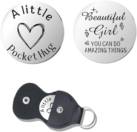 Pocket Hug Token Keychain – Inspirational Gift for Women & Men