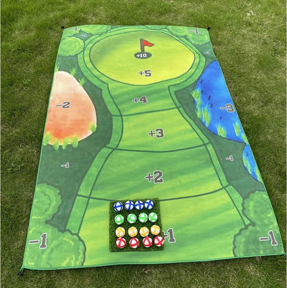 Portable Golf Chipping Game Set for Indoor Outdoor Family Fun