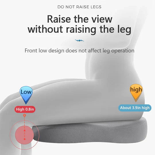 Adult Car Seat Booster Cushion Memory Foam 3 Inch Seat Height Pad