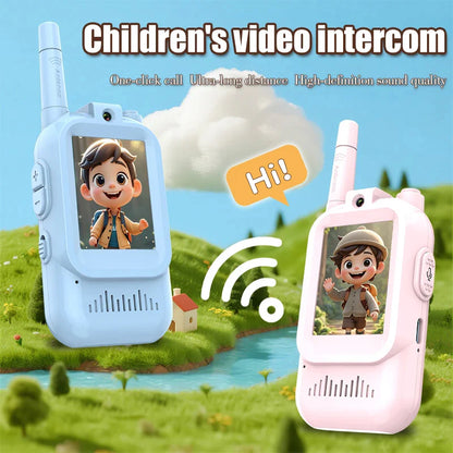 Kids Video Walkie Talkies (2 Pack) – 2.0" Screen, Rechargeable, Long Range