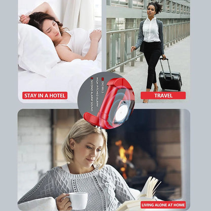 Portable Door Stop Alarm Security Device