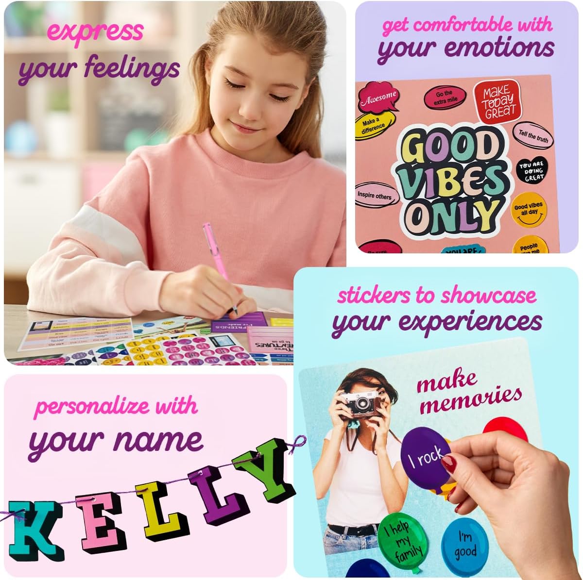 Your Awesome Life DIY Wall Collage Kit – 1000+ Piece Teen Girl Room Decor