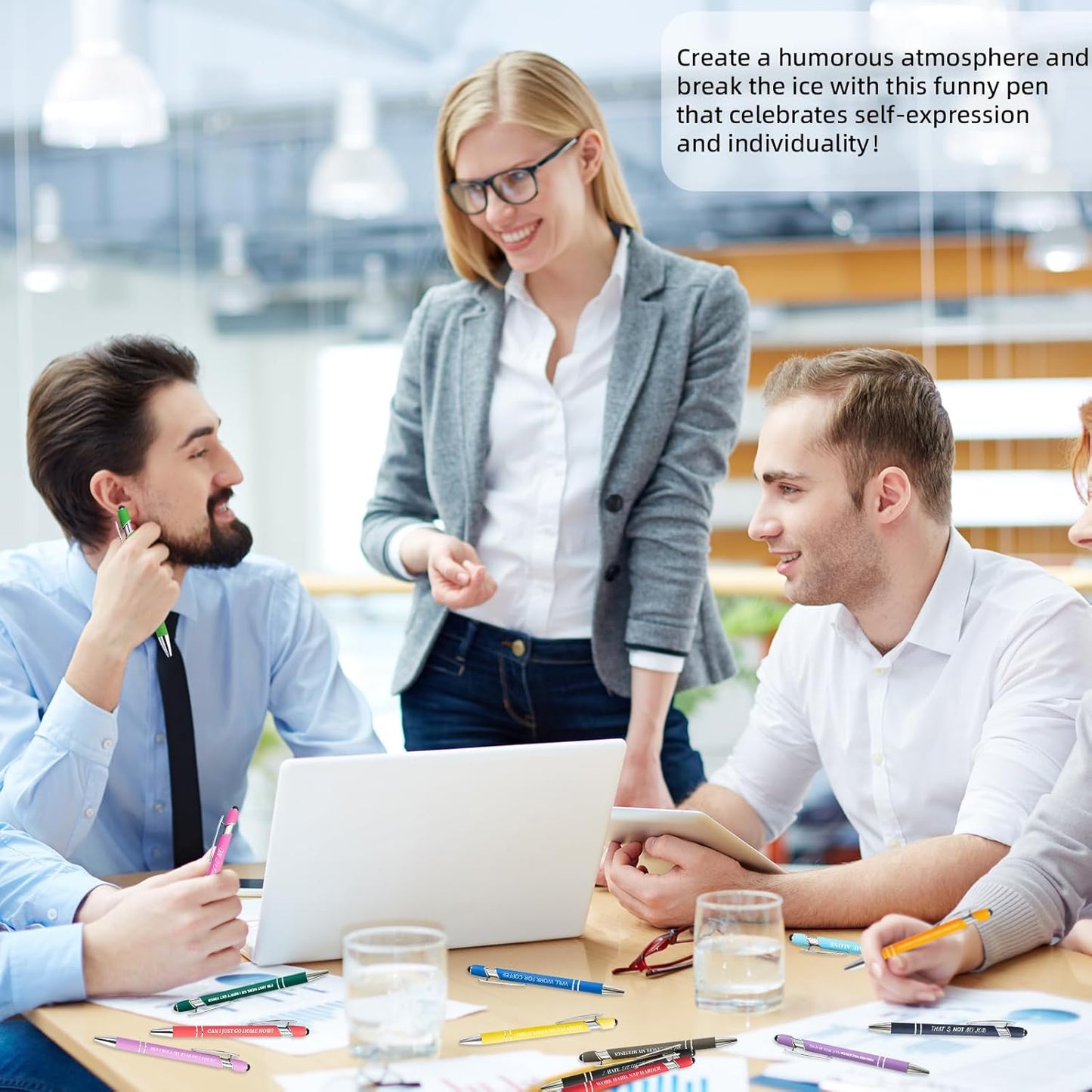 Funny Sarcastic Pens Set – 30 Pcs Ballpoint & Stylus Gift Pack