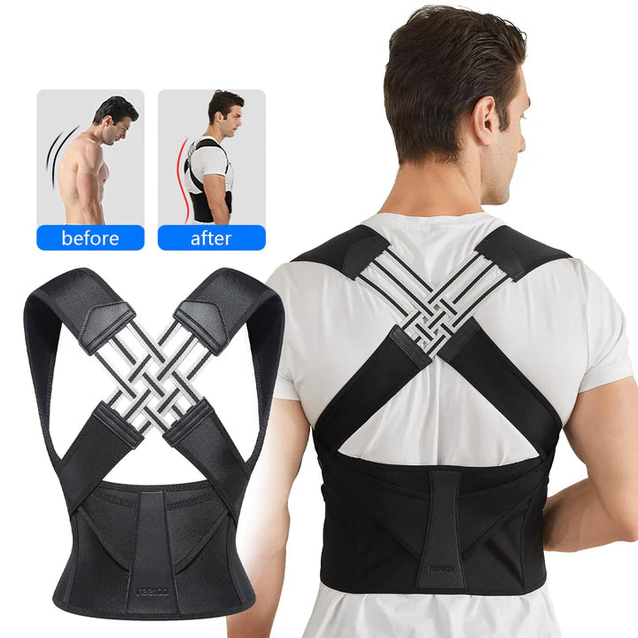 Adjustable Posture Support Brace for Shoulder & Back Alignment