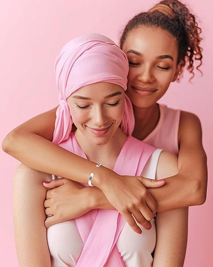 Inspirational Breast Cancer Awareness Bracelet – She Doesn’t Fight Alone