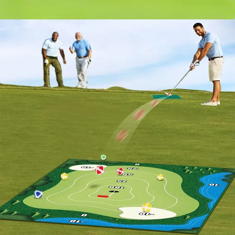 Portable Golf Chipping Game Set for Indoor Outdoor Family Fun