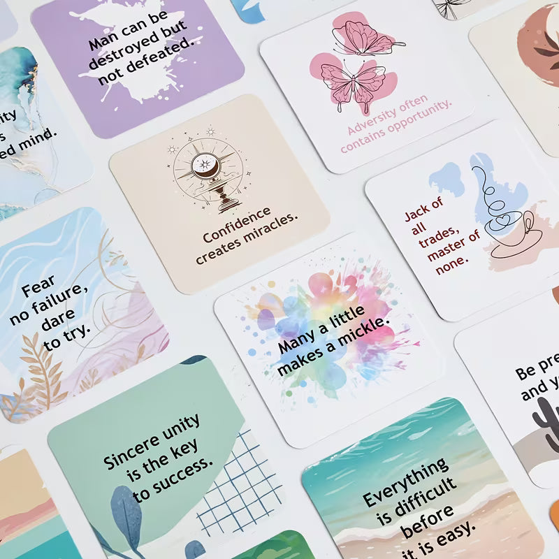 50 Motivational Affirmation Cards for Women | Daily Inspiration Set