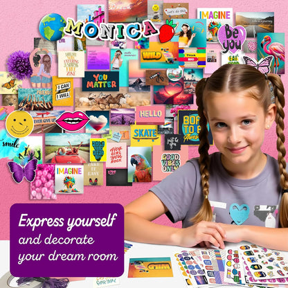 Your Awesome Life DIY Wall Collage Kit – 1000+ Piece Teen Girl Room Decor