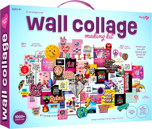 Pretty Me DIY Wall Collage Kit – 1000+ Piece Teen Girl Room Decor & Craft Gift Set