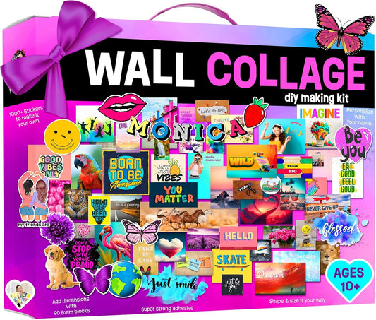 Your Awesome Life DIY Wall Collage Kit – 1000+ Piece Teen Girl Room Decor