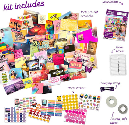 Your Awesome Life DIY Wall Collage Kit – 1000+ Piece Teen Girl Room Decor