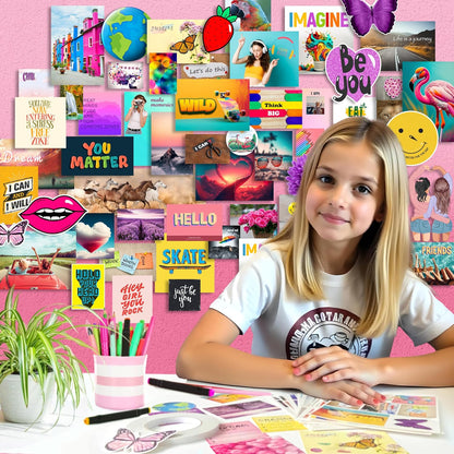 Your Awesome Life DIY Wall Collage Kit – 1000+ Piece Teen Girl Room Decor