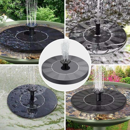 Solar-powered water fountain for Garden Birdbath & Outdoor Pond