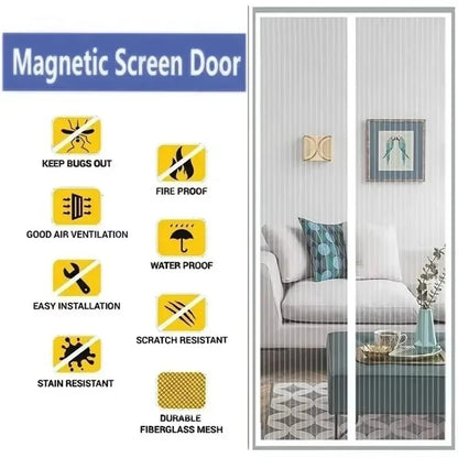 Magnetic Door Mosquito Net Curtain – Insect Screen Mesh