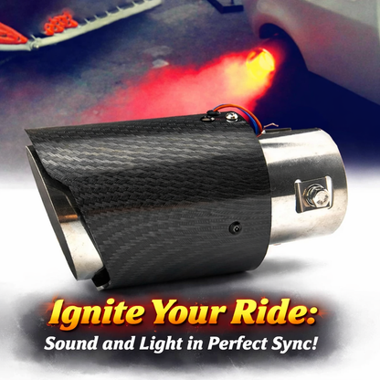 Rechargeable Exhaust pipe with light