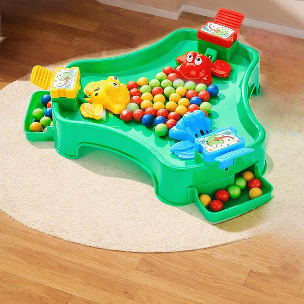 Frog Racing Marble Game Kids Interactive Family Board Toy