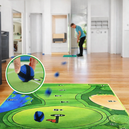 Portable Golf Chipping Game Set for Indoor Outdoor Family Fun