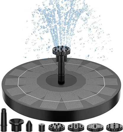 Solar-powered water fountain for Garden Birdbath & Outdoor Pond
