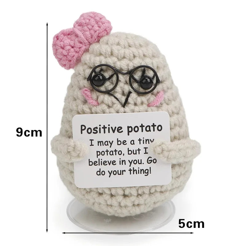Handmade Crochet Pocket Hug Doll – Positive Energy Plush Gift