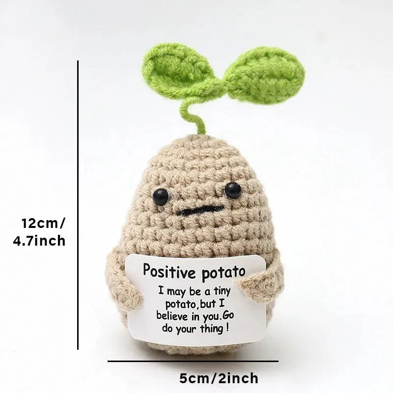 Handmade Crochet Pocket Hug Doll – Positive Energy Plush Gift