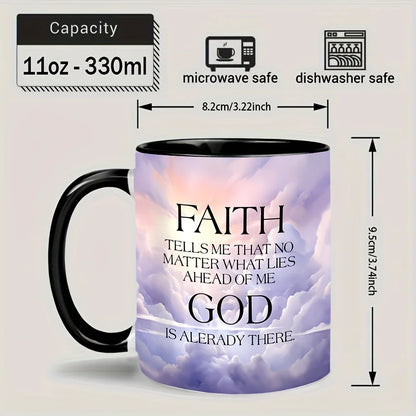 11oz Christian Bible Verse Ceramic Coffee Mug Reusable Drink Cup