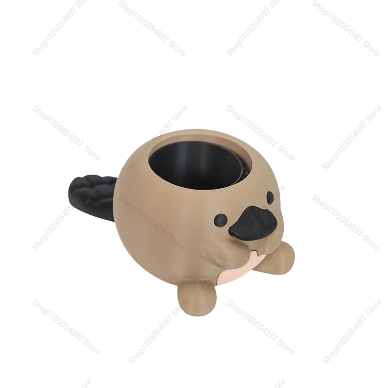 Cute Platypus Planter 3D Printed Succulent Pot Desk Decor Gift