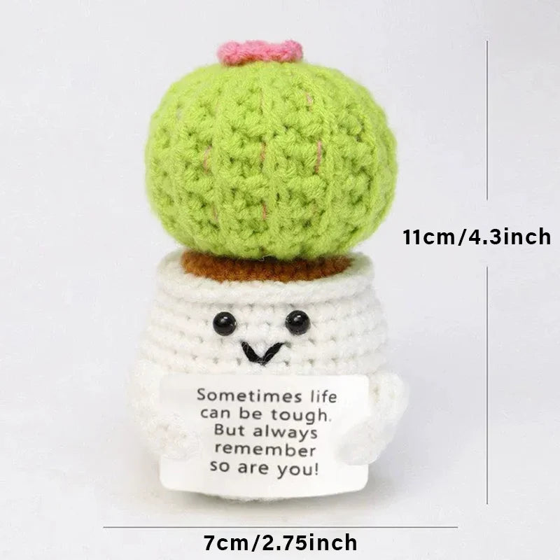 Handmade Crochet Pocket Hug Doll – Positive Energy Plush Gift