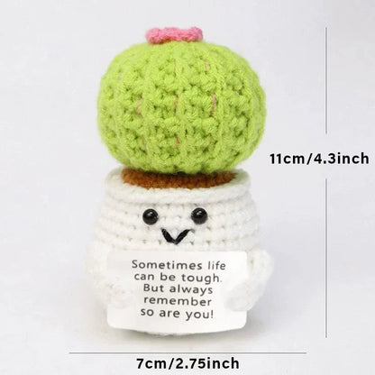 Handmade Crochet Pocket Hug Doll – Positive Energy Plush Gift