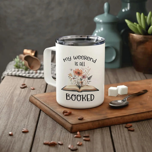 Funny Book Lovers Stainless Steel Mug Gift for Bookworms 12oz